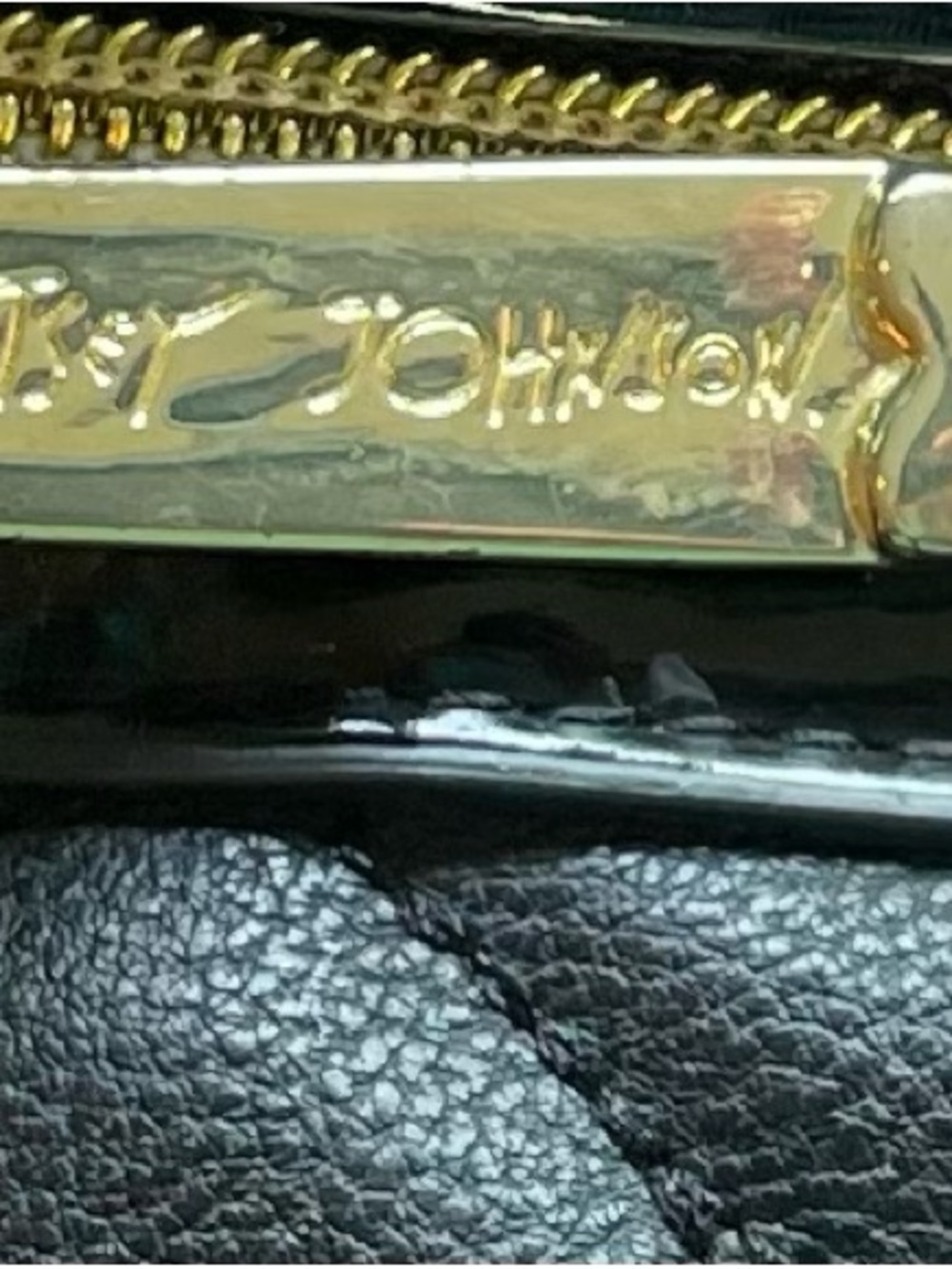 Betsey Johnson Black Heart Quilted Satchel Purse | Bow Charm | Gold Hardware - Picture 7 of 8